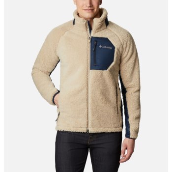 Columbia Jas Heren, Archer Ridge Sherpa Fleece Khaki Donkerblauw, 51RNWTBFK